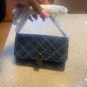 Kurt Geiger denim purse